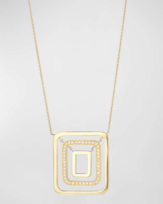 18k Diamond Piece Pendant Necklace